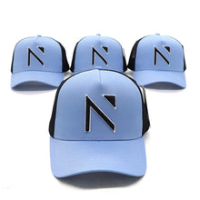 The Blue and Black  Signature ‘N’ Two Tone Trucker Cap