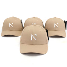 The Beige and White Signature ‘N’ Baseball Cap