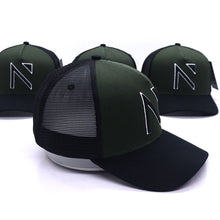 The Green and Black Signature 'N' Two Tone Trucker Cap