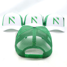 The White and Green Signature 'N' Two Tone Trucker Cap