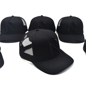 The All Black Signature 'N' Mesh Trucker Cap