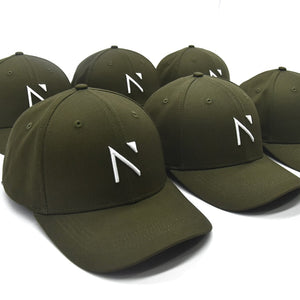 The khaki and White Signature ‘N’ Baseball Cap