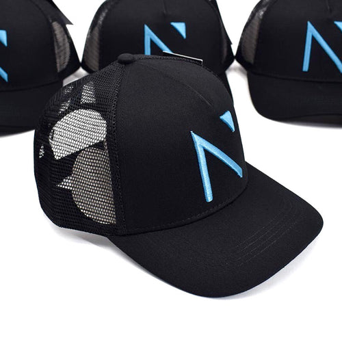 The Black and Blue Signature ‘N’ Mesh Trucker Cap