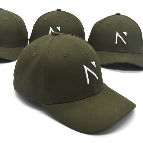 The khaki and White Signature ‘N’ Baseball Cap