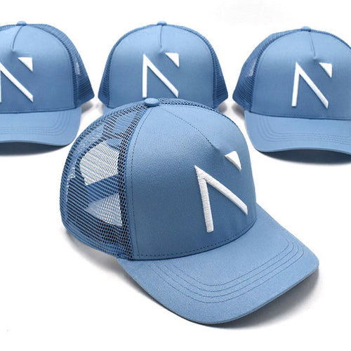 The Sky blue Signature 'N' Mesh Trucker Cap